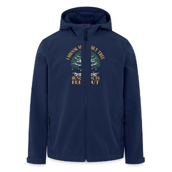 J’ai bousculé mon arbre généalogique et plein de fous - Veste softshell homme en polyester recyclé Stanley/Stella - marine - Devant - AI Model Male 185 light (185cm)