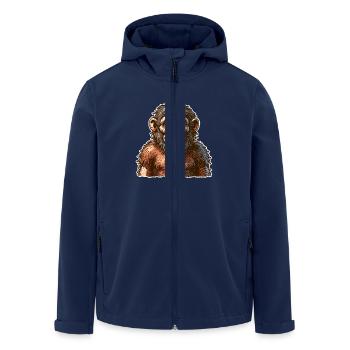 Neandertal - Veste softshell homme en polyester recyclé Stanley/Stella - marine - Devant - AI Model Male 185 light (185cm)