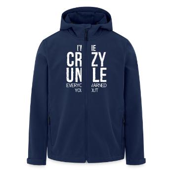 I'm the crazy uncle - Men’s Recycled Softshell Jacket by Stanley/Stella - navy - Front - AI Model Male 185 light (185cm)