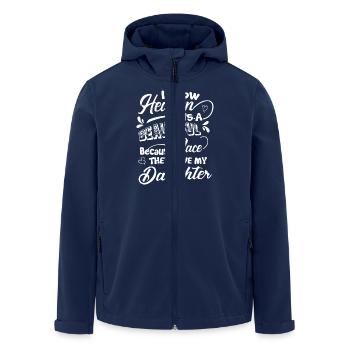 Heaven Beautiful Have My Daughter - Men’s Recycled Softshell Jacket by Stanley/Stella - navy - Front - AI Model Male 185 light (185cm)