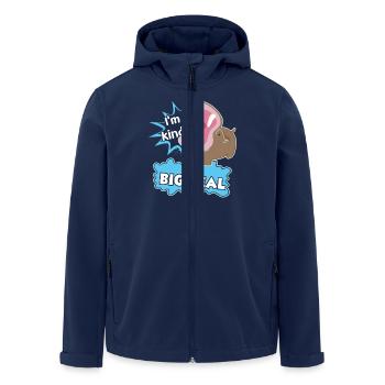 Hippo I am Kind Of A Big Deal - Men’s Recycled Softshell Jacket by Stanley/Stella - navy - Front - AI Model Male 185 light (185cm)