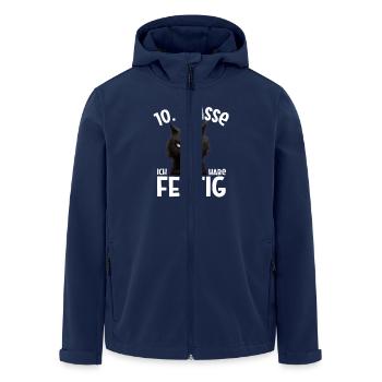 10. Klasse Geschafft Absolvent Schulende Abschluss - Recycelte Männer Softshell-Jacke von Stanley/Stella - Navy - Vorne - AI Model Male 185 light (185cm)