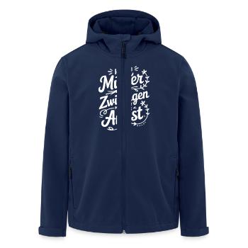 Zwillingsmama Zwillings Mutter Mama von Zwillingen - Recycelte Männer Softshell-Jacke von Stanley/Stella - Navy - Vorne - AI Model Male 185 light (185cm)