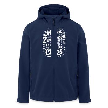 Mama von Zwillingen Zwillingsmama Zwillings Mutter - Recycelte Männer Softshell-Jacke von Stanley/Stella - Navy - Vorne - AI Model Male 185 light (185cm)