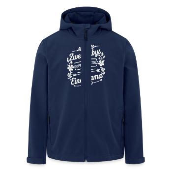 Twin Mom Zwillingsmutter Mama von Zwillingen - Recycelte Männer Softshell-Jacke von Stanley/Stella - Navy - Vorne - AI Model Male 185 light (185cm)