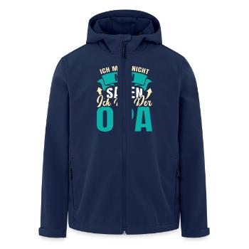 Opi ICH MUSS NICHT NEIN SAGEN BIN DER OPA Lustiges - Recycelte Männer Softshell-Jacke von Stanley/Stella - Navy - Vorne - AI Model Male 185 light (185cm)