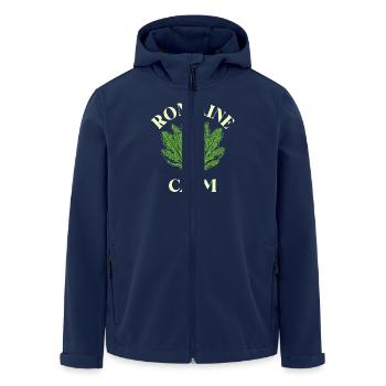 Romaine Calm Salat Humor Design - Recycelte Männer Softshell-Jacke von Stanley/Stella - Navy - Vorne - AI Model Male 185 light (185cm)