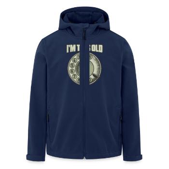 I'm So Old Phone Retro Nostalgia Humor For - Men’s Recycled Softshell Jacket by Stanley/Stella - navy - Front - AI Model Male 185 light (185cm)