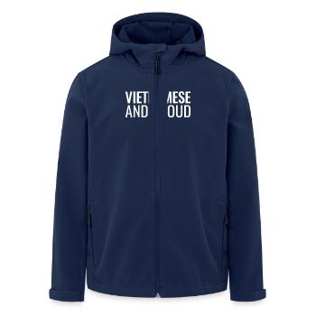 Vietnamese And Proud Vietnam Vietnamesische - Men’s Recycled Softshell Jacket by Stanley/Stella - navy - Front - AI Model Male 185 light (185cm)