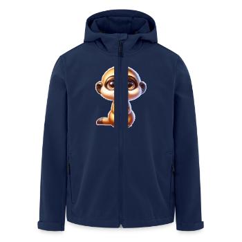 Suricate - Veste softshell homme en polyester recyclé Stanley/Stella - marine - Devant - AI Model Male 185 light (185cm)