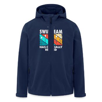 L'équipe de natation est officiellement à la retraite - Veste softshell homme en polyester recyclé Stanley/Stella - marine - Devant - AI Model Male 185 light (185cm)