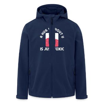A Hug Without You Is Toxic Chemistry Humor - Men’s Recycled Softshell Jacket by Stanley/Stella - navy - Front - AI Model Male 185 light (185cm)