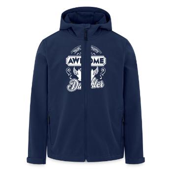 I Am A Pretty Awesome Daughter - Men’s Recycled Softshell Jacket by Stanley/Stella - navy - Front - AI Model Male 185 light (185cm)