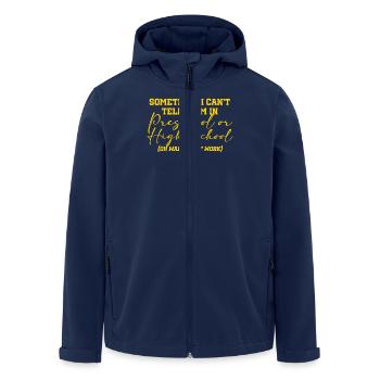 Manchmal Weiß Ich Nicht Ob Ich Im Kindergarten - Recycelte Männer Softshell-Jacke von Stanley/Stella - Navy - Vorne - AI Model Male 185 light (185cm)