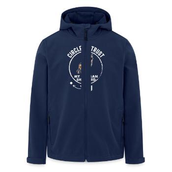 Cercle de confiance Mon fidèle berger allemand - Veste softshell homme en polyester recyclé Stanley/Stella - marine - Devant - AI Model Male 185 light (185cm)