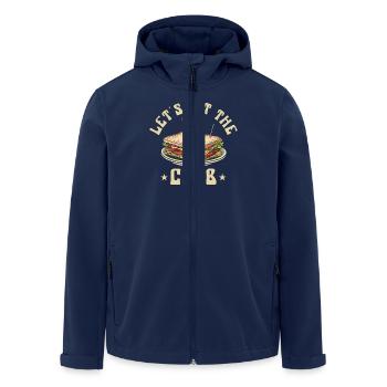 Let's Hit The Club: Sandwich Lovers Humorous - Men’s Recycled Softshell Jacket by Stanley/Stella - navy - Front - AI Model Male 185 light (185cm)