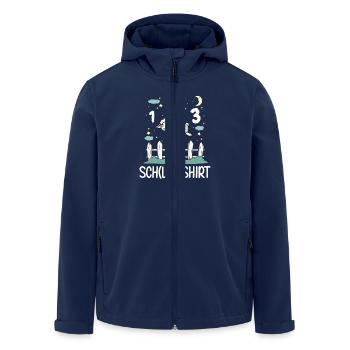 Niedliches Schaf Schlafshirt Pyjama Shirt - Recycelte Männer Softshell-Jacke von Stanley/Stella - Navy - Vorne - AI Model Male 185 light (185cm)