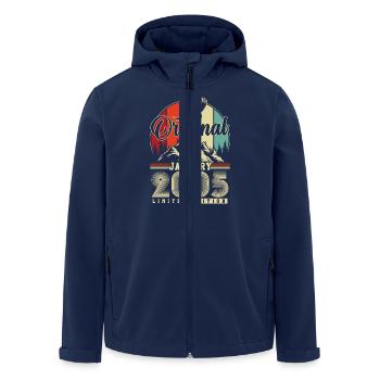 Original Januar 2005 Jahrgang Geburtstag - Recycelte Männer Softshell-Jacke von Stanley/Stella - Navy - Vorne - AI Model Male 185 light (185cm)