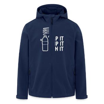 Cap It Flip It Win It - Fun for - Men’s Recycled Softshell Jacket by Stanley/Stella - navy - Front - AI Model Male 185 light (185cm)