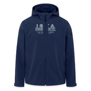 You Read Wrong Funny Word Game - Men’s Recycled Softshell Jacket by Stanley/Stella - navy - Front - AI Model Male 185 light (185cm)