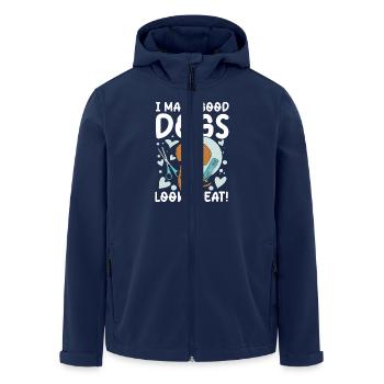 I Make Good Dogs Look Great für einen Hundfriseur - Recycelte Männer Softshell-Jacke von Stanley/Stella - Navy - Vorne - AI Model Male 185 light (185cm)