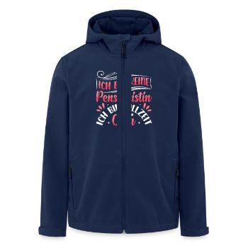 Großmutter BIN KEINE PENSIONISTIN BIN VOLLZEIT - Recycelte Männer Softshell-Jacke von Stanley/Stella - Navy - Vorne - AI Model Male 185 light (185cm)