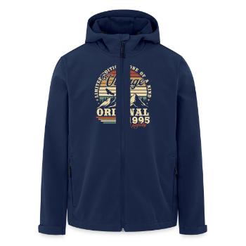 Vintage 1995 Original Cadeau D’anniversaire - Veste softshell homme en polyester recyclé Stanley/Stella - marine - Devant - AI Model Male 185 light (185cm)