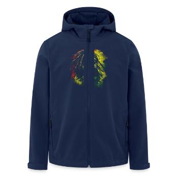 Gamer Are Never Alone - Recycelte Männer Softshell-Jacke von Stanley/Stella - Navy - Vorne - AI Model Male 185 light (185cm)
