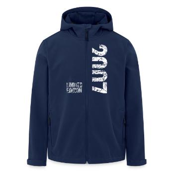 18e anniversaire garçon filles édition limitée 2007 - Veste softshell homme en polyester recyclé Stanley/Stella - marine - Devant - AI Model Male 185 light (185cm)