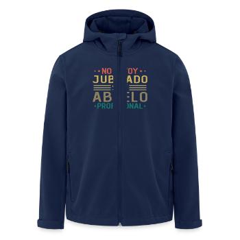 Mann, ich bin nicht im Ruhestand, ich bin ein berufstätiger Großvater - Recycelte Männer Softshell-Jacke von Stanley/Stella - Navy - Vorne - AI Model Male 185 light (185cm)