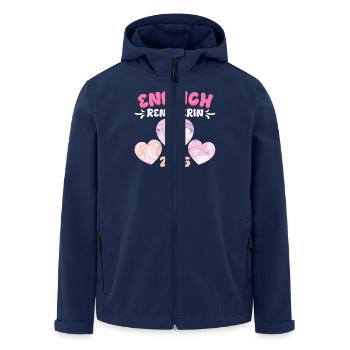 Rente ENDLICH RENTNERIN 2025 Großmutter Omi - Recycelte Männer Softshell-Jacke von Stanley/Stella - Navy - Vorne - AI Model Male 185 light (185cm)