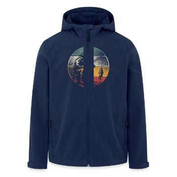 Pêche Pêcheurs Pêche - Veste softshell homme en polyester recyclé Stanley/Stella - marine - Devant - AI Model Male 185 light (185cm)