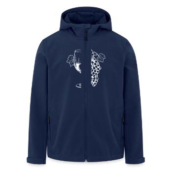 Verre à vin Raisins Vin - Veste softshell homme en polyester recyclé Stanley/Stella - marine - Devant - AI Model Male 185 light (185cm)