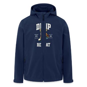 Badminton - Recycelte Männer Softshell-Jacke von Stanley/Stella - Navy - Vorne - AI Model Male 185 light (185cm)