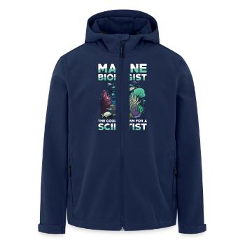 Marine Biologist The Coolest Term For A Scientist - Recycelte Männer Softshell-Jacke von Stanley/Stella - Navy - Vorne - AI Model Male 185 light (185cm)