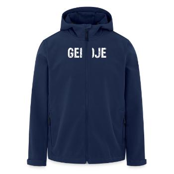 Gemoje - Men’s Recycled Softshell Jacket by Stanley/Stella - navy - Front - AI Model Male 185 light (185cm)