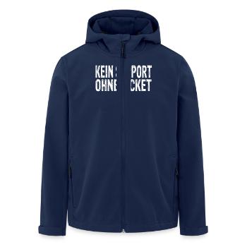 Kein Support Ohne Ticket - Recycelte Männer Softshell-Jacke von Stanley/Stella - Navy - Vorne - AI Model Male 185 light (185cm)