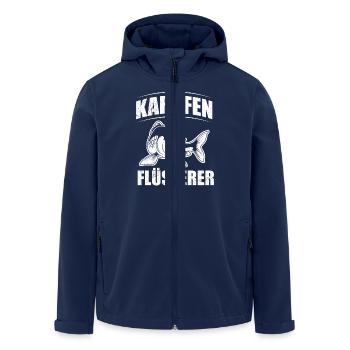 KARPFEN FLÜSTERER Lustiges Angler Geburtstags - Recycelte Männer Softshell-Jacke von Stanley/Stella - Navy - Vorne - AI Model Male 185 light (185cm)