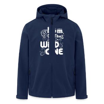 Mother's Day Gifts Mom Of The Wild One - Men’s Recycled Softshell Jacket by Stanley/Stella - navy - Front - AI Model Male 185 light (185cm)