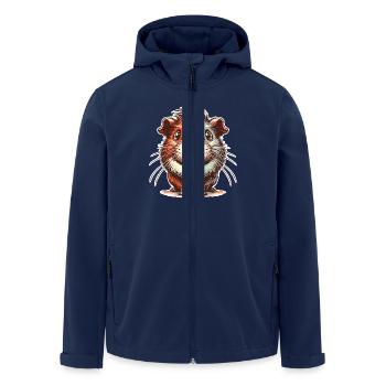Cobaye - Veste softshell homme en polyester recyclé Stanley/Stella - marine - Devant - AI Model Male 185 light (185cm)