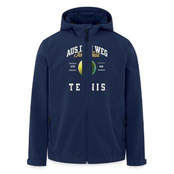 Tennis - Recycelte Männer Softshell-Jacke von Stanley/Stella - Navy - Vorne - AI Model Male 185 light (185cm)