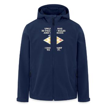 Brettspiele Für Anspruchsvolle Strategen Mit 30 - Recycelte Männer Softshell-Jacke von Stanley/Stella - Navy - Vorne - AI Model Male 185 light (185cm)