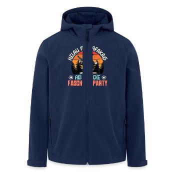 HELAU MADAFAKAS AB AUF DIE KARNEVAL PARTY Lustiges - Recycelte Männer Softshell-Jacke von Stanley/Stella - Navy - Vorne - AI Model Male 185 light (185cm)