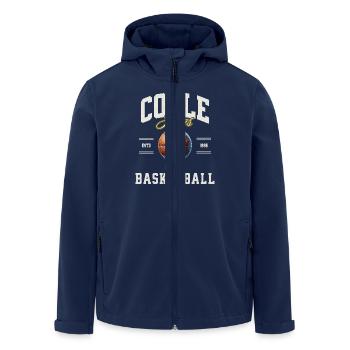 Basket-ball Joueurs de basket-ball - Veste softshell homme en polyester recyclé Stanley/Stella - marine - Devant - AI Model Male 185 light (185cm)