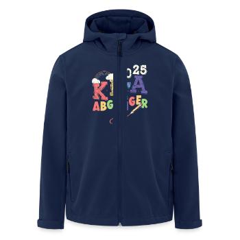 School Child 2025 School Enrollment First Grade - Men’s Recycled Softshell Jacket by Stanley/Stella - navy - Front - AI Model Male 185 light (185cm)