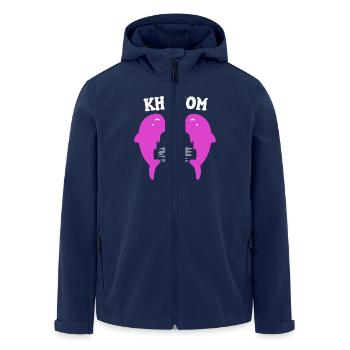Khanom pinke Delfine Thailand - Recycelte Männer Softshell-Jacke von Stanley/Stella - Navy - Vorne - AI Model Male 185 light (185cm)