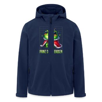 Froschkönig PRINZ DER SEEROSEN Faschings Kostüm - Recycelte Männer Softshell-Jacke von Stanley/Stella - Navy - Vorne - AI Model Male 185 light (185cm)