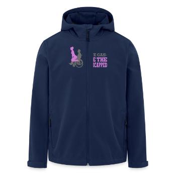 Handicapped Empowerment Illustration for - Men’s Recycled Softshell Jacket by Stanley/Stella - navy - Front - AI Model Male 185 light (185cm)