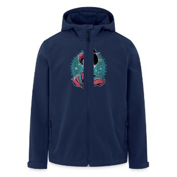Japan Tradition Japanisch Kultur Frau - Recycelte Männer Softshell-Jacke von Stanley/Stella - Navy - Vorne - AI Model Male 185 light (185cm)