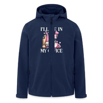 I'm In My Office: Loving Kitchen with Gnome - Men’s Recycled Softshell Jacket by Stanley/Stella - navy - Front - AI Model Male 185 light (185cm)